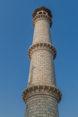 Hindistan, Agra 'daki Taj Mahal' in Minaresi