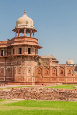 Jahangir Palace at Agra Fort, Uttar Pradesh state, India clipart