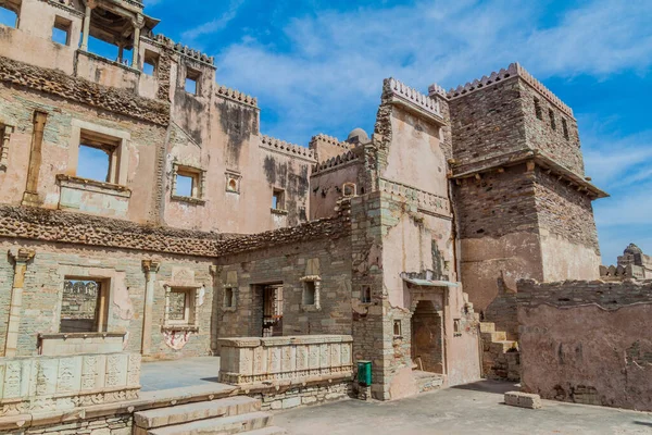 Ruïnes Van Kumbha Palace Chittor Fort Chittorgarh Rajasthan Staat India — Stockfoto