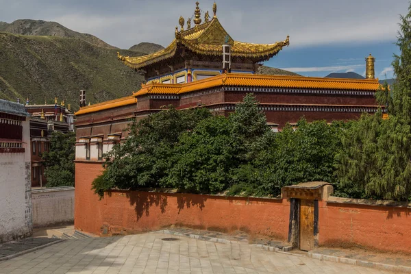 Monastère Labrang Dans Ville Xiahe Province Gansu Chine — Photo