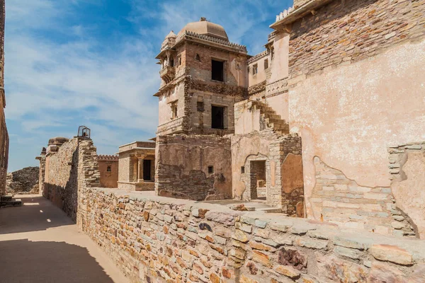 Ruinas Del Palacio Kumbha Fuerte Chittor Chittorgarh Estado Rajastán India — Foto de Stock