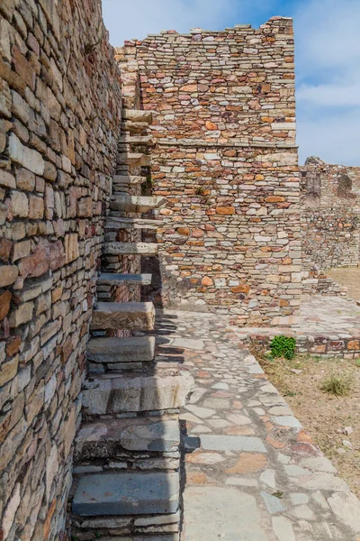 Stappen Bij Ruïnes Van Kumbha Palace Chittor Fort Chittorgarh Rajasthan — Stockfoto