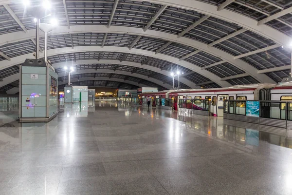 Beijing China Agosto 2018 Beijing Capital International Airport Terminal Metro — Foto de Stock