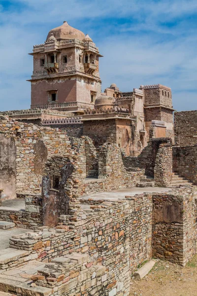 Ruïnes Van Kumbha Palace Chittor Fort Chittorgarh Rajasthan Staat India — Stockfoto