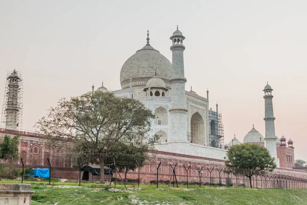 Taj Mahal Agra Κατά Διάρκεια Της Δύσης Ινδία — Φωτογραφία Αρχείου