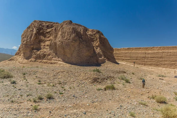 First Beacon Taolai River Beacon Torre Grande Muralha Perto Jiayuguan — Fotografia de Stock