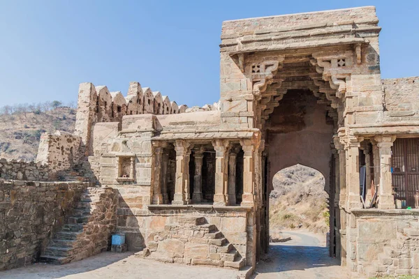 Poort Van Kumbhalgarh Fort Rajasthan Staat India — Stockfoto