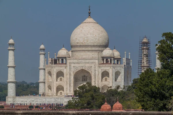 Agra Inde Février 2017 Des Touristes Visitent Complexe Taj Mahal — Photo