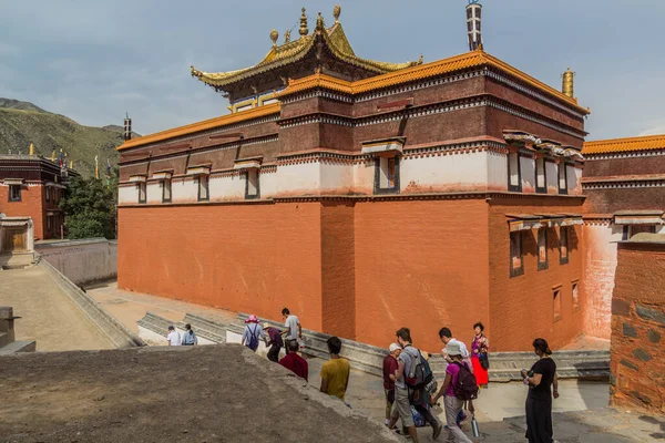 Xiahe Čína Srpna 2018 Klášter Labrang Městě Siao Provincie Gansu — Stock fotografie