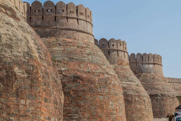 Muren Van Kumbhalgarh Fort Rajasthan Staat India — Stockfoto
