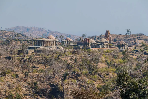 Świątynie Twierdzy Kumbhalgarh Stan Rajasthan Indie — Zdjęcie stockowe