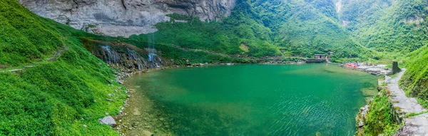 Cachoeira Liusha Perto Aldeia Dehang Miao Província Hunan China — Fotografia de Stock