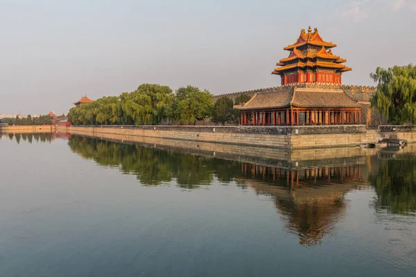 Hoektoren Van Verboden Stad Beijing China — Stockfoto