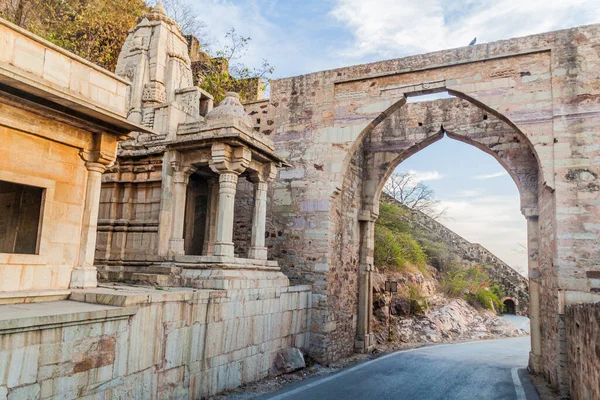 Lakshman Pole Poort Van Chittor Fort Chittorgarh Rajasthan Staat India — Stockfoto