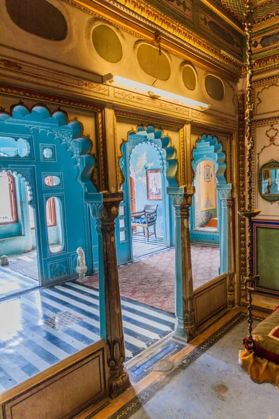 Udaipur India February 2017 Interior City Palace Udaipur Rajasthan State — Stock Photo, Image