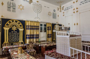 BÜKHARA, UZBEKISTAN - 2 Mayıs 2018: Buhara Sinagogu, Özbekistan