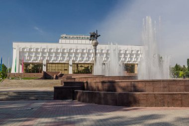 TASHKENT, UZBEKISTAN - 3 Mayıs 2018: Taşkent, Özbekistan merkezindeki Türkistan Konser Salonu