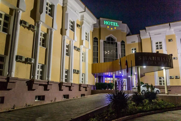 Shahrisabz Usbekistan April 2018 Abendblick Auf Das Hotel Shahrisabz Usbekistan — Stockfoto
