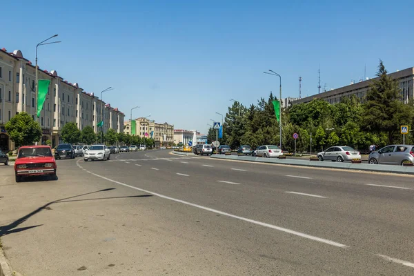 Samarkand Uzbekistan Aprile 2018 Veduta Della Strada Bustonsaroy Samarcanda Uzbekistan — Foto Stock