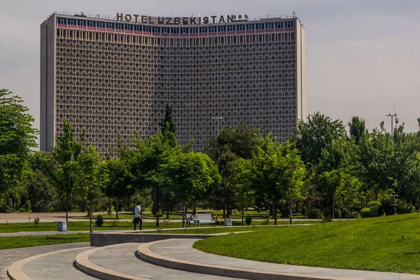 Tashkent Uzbekistán Mayo 2018 Hotel Uzbekistán Skver Plaza Amira Temura — Foto de Stock