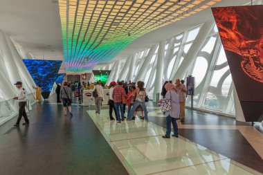 DUBAI, BAE - 18 HAZİRAN 2018 Dubai Çerçevesinin İçi, BAE