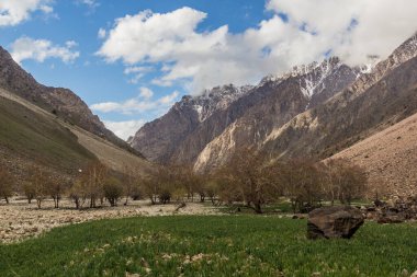Tacikistan 'ın Pamir dağlarındaki Jizev (Jizeu, Geisev veya Jisev) vadisi