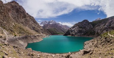 Marguzor lake in Haft Kul in Fann mountains, Tajikistan clipart