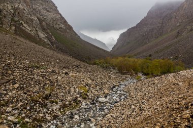 Tacikistan 'ın Pamir dağlarındaki Jizev (Jizeu, Geisev veya Jisev) vadisi
