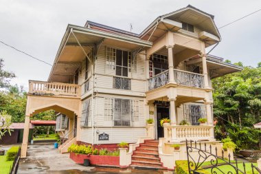 SILAY, FİLİPİNLER - 5 Şubat 2018: Silay şehrindeki Hofilena Miras Evi.