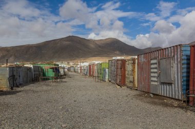 Tacikistan 'ın Gorno-Badakhshan Özerk Bölgesi Murghab Köyü Çarşısı
