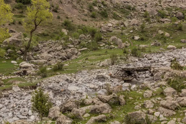 Pasarela Marguzor Haft Kul Las Montañas Fann Tayikistán — Foto de Stock