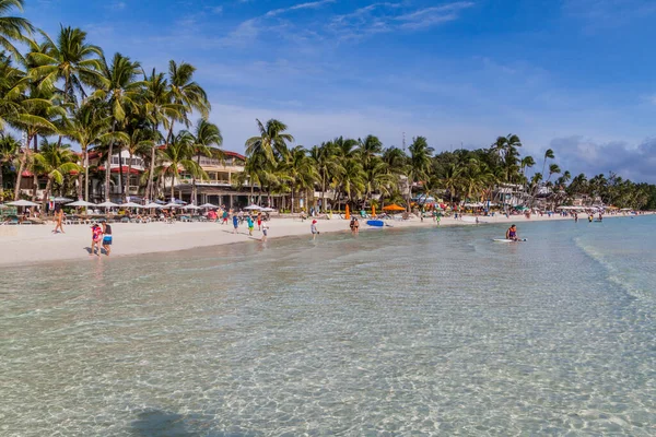 BORACAY, FİLİPPİNLER - 1 Şubat 2018: Boracay Adası, Filipinler