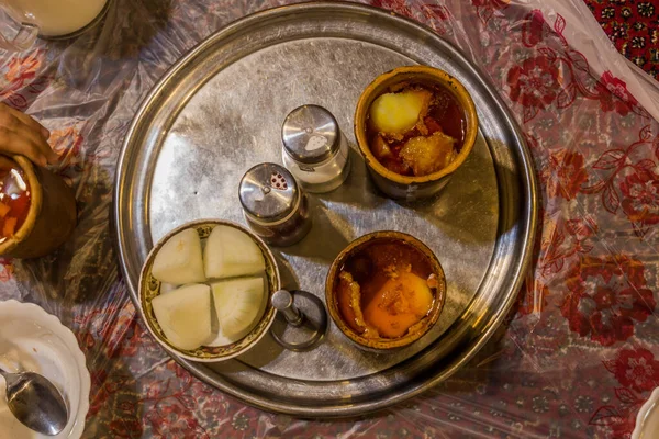Dizi Abgoosht 伊朗传统炖菜 — 图库照片
