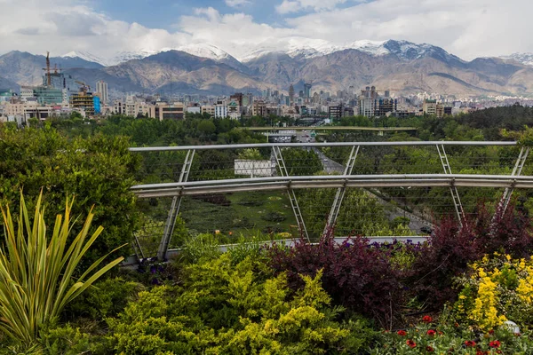 Pohled Pohoří Alborz Teheránu Ira — Stock fotografie