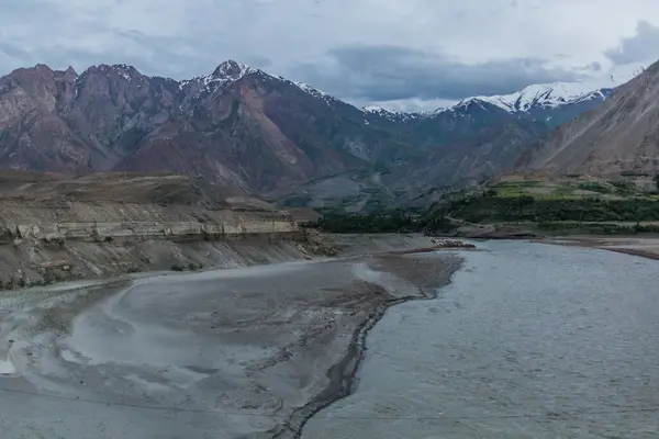 Río Panj Pyandzh Entre Tayikistán Afganistán —  Fotos de Stock
