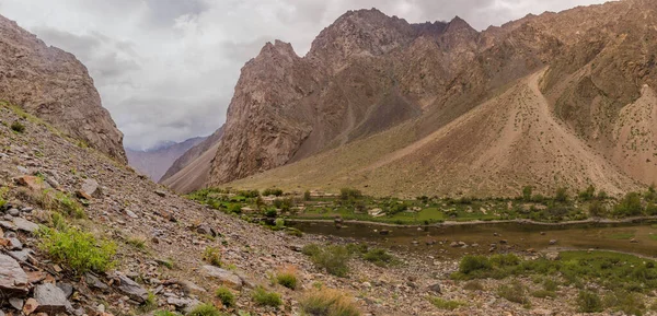 Pueblo Jisev Jizev Jizeu Las Montañas Pamir Tayikistán —  Fotos de Stock