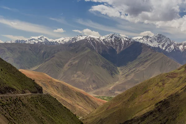 Neve Coberto Montanhas Norte Tajiquistão — Fotografia de Stock
