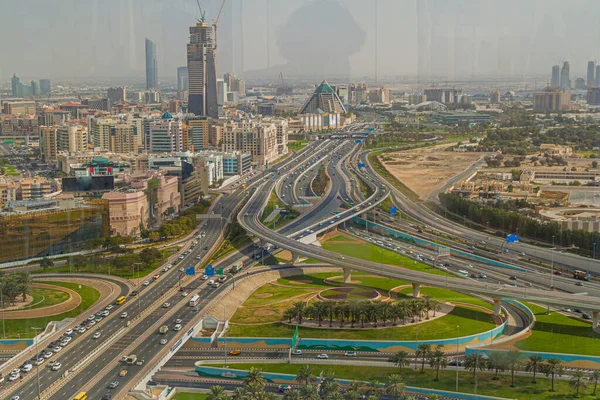 Rodovias Dubai Emirados Árabes Unidos — Fotografia de Stock