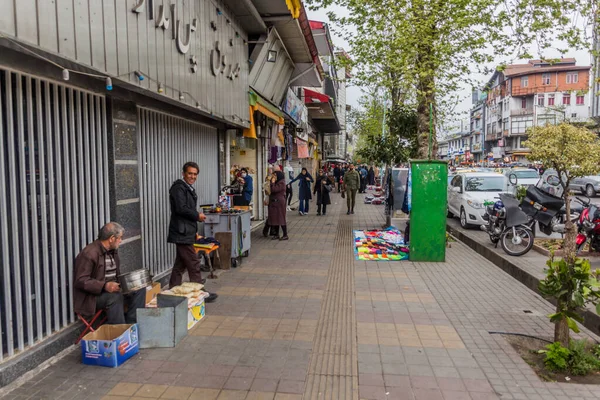 Rasht Irán Abril 2018 Vendedores Ambulantes Rasht Irán — Foto de Stock