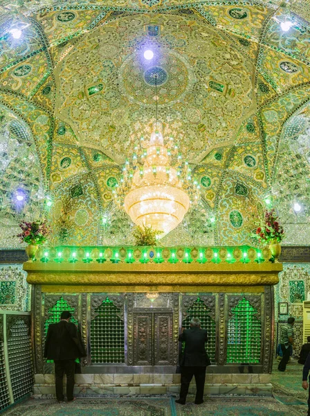 Qazvin Iran Avril 2018 Intérieur Sanctuaire Imamzadeh Emamzadeh Hossein Qazvin — Photo