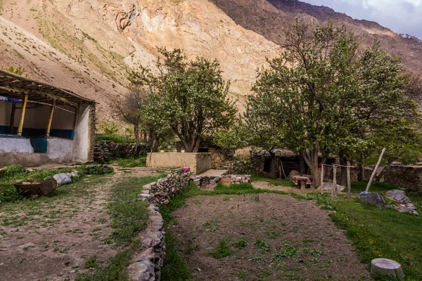 Wioska Jizeu Jizev Lub Jisev Górach Pamir Tadżykistan — Zdjęcie stockowe
