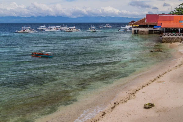 Utsikt Över Strand Moalboal Cebu Filippinerna — Stockfoto