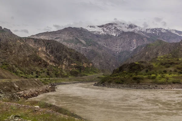 Río Panj Pyandzh Entre Tayikistán Afganistán —  Fotos de Stock