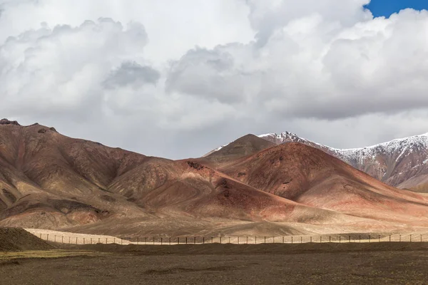 Valla Fronteriza China Región Autónoma Gorno Badakhshan Tayikistán —  Fotos de Stock