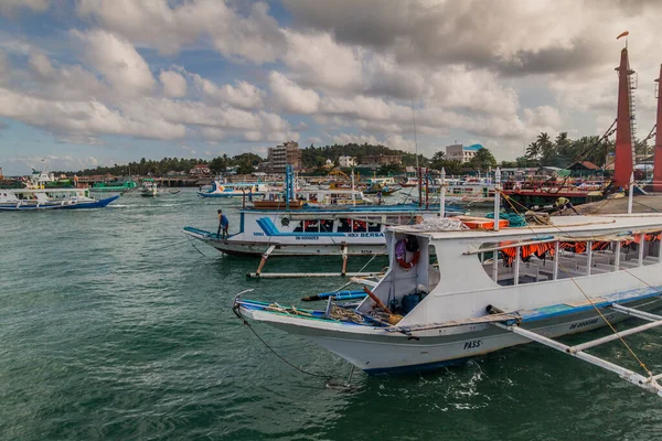 Caticlan Philippines 1Er Février 2018 Des Bateaux Bangka Dans Port — Photo