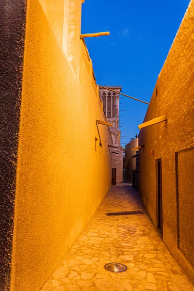 Narrow Street Fahidi Historical District Dubai Uae — Stock Photo, Image