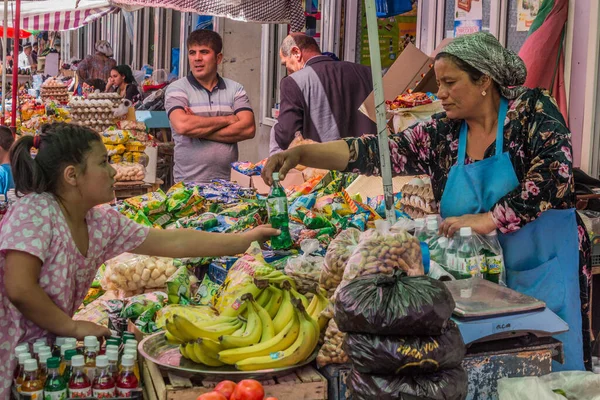 Penjikent Tajikistan Mai 2018 Stands Nourriture Bazar Penjikent Tadjikistan — Photo