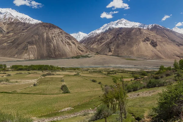 Wakhanské Údolí Mezi Tádžikistánem Afghánistánem — Stock fotografie