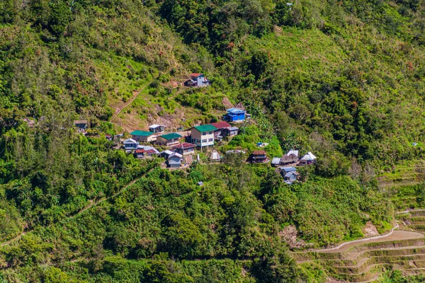 Villaggio Pula Nelle Montagne Vicino Banaue Filippine — Foto Stock