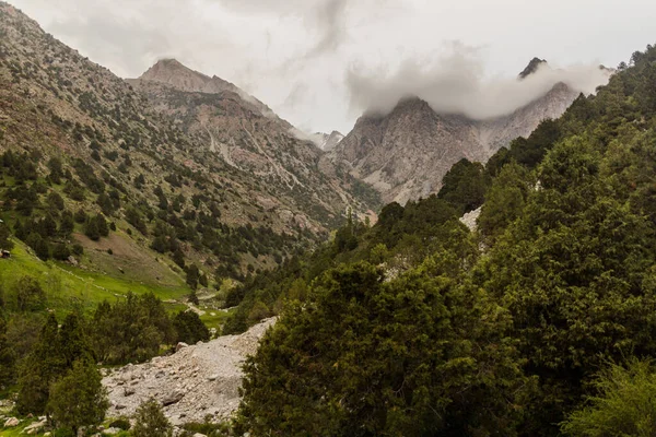 Dziki Krajobraz Gór Fann Tadżykistan — Zdjęcie stockowe